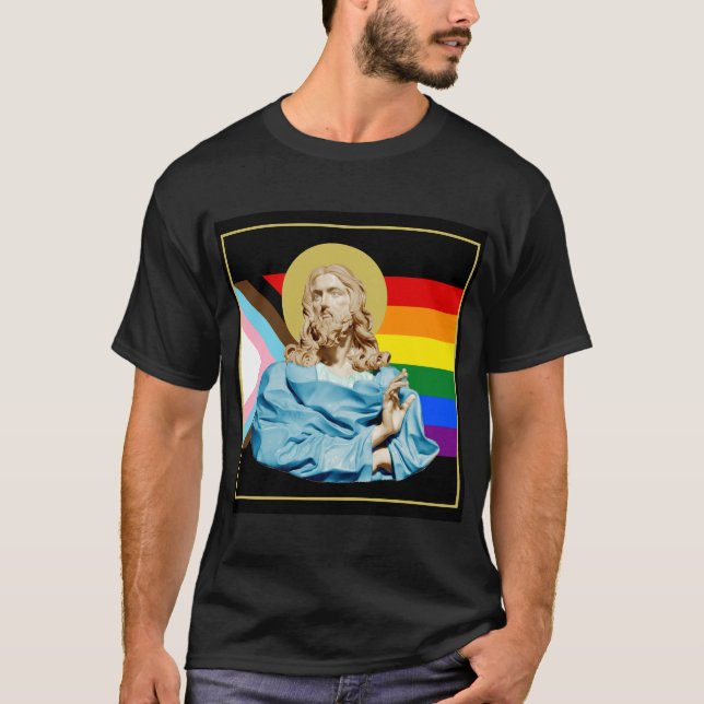 Camiseta Gian Lorenzo Bernini Bust do Cristo 1679 PRIDE (Frente)