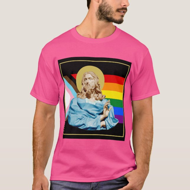 Camiseta Gian Lorenzo Bernini Bust do Cristo 1679 PRIDE (Frente)