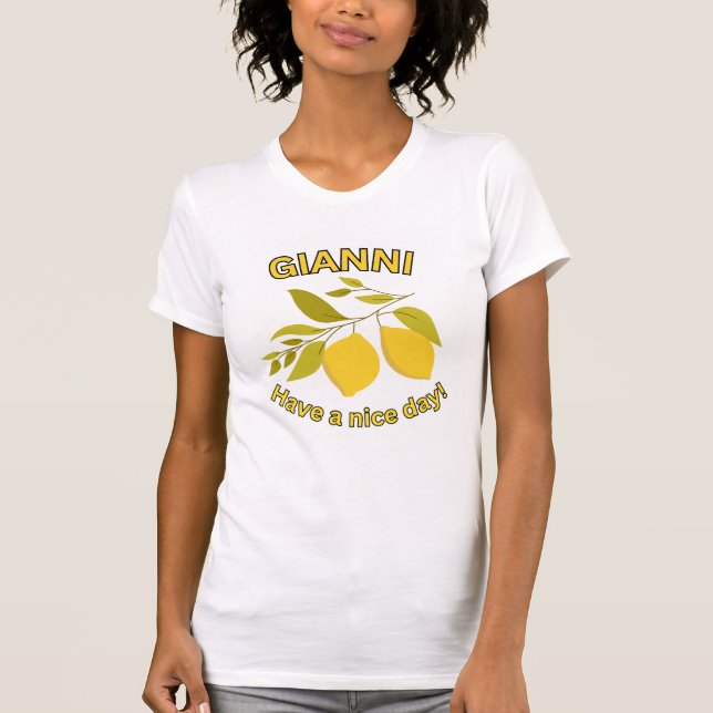 Camiseta Gianni, tenha um bom dia! (Frente)