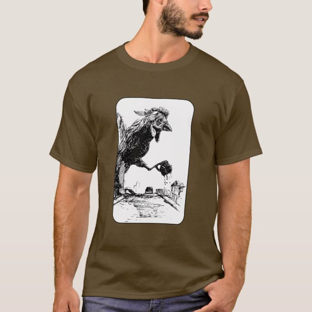 Camiseta Giant Chicken in the City (Frente)