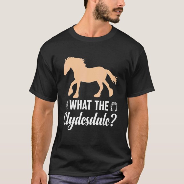 Camiseta Giant Feet Horse Equestrian Clydesdale What the Cl (Frente)