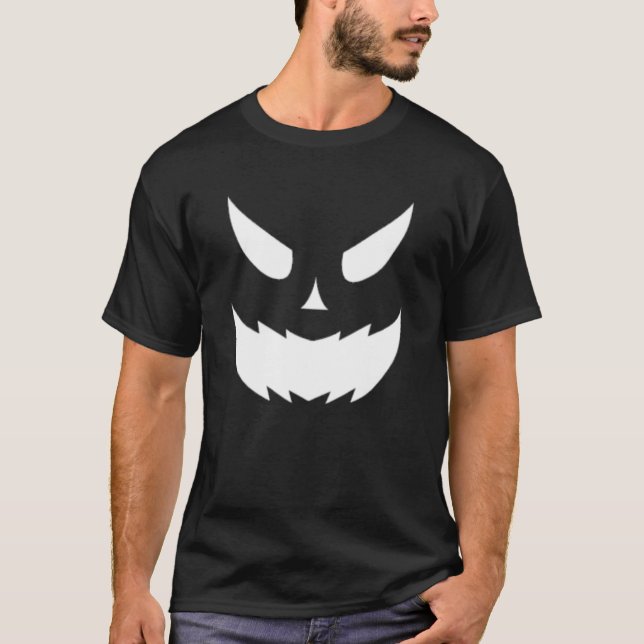 Camiseta Giant Jack O Lantern Face   Scary Halloween Pumpki (Frente)