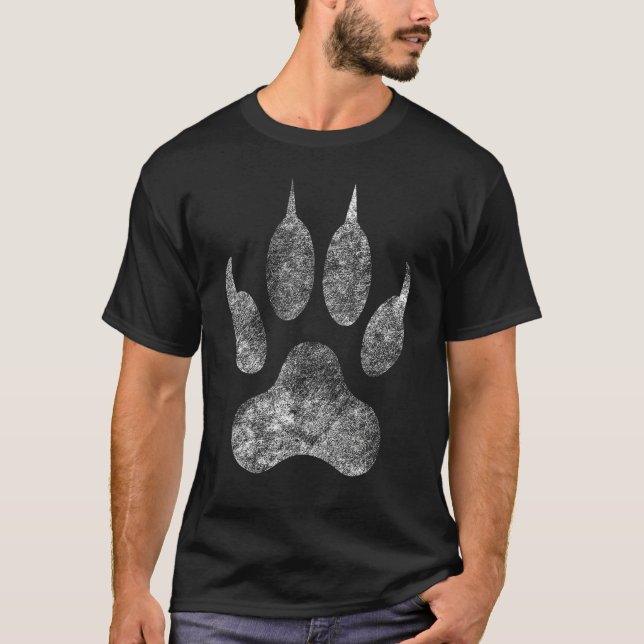 Camiseta Giant Lion Paw Footprint (Frente)