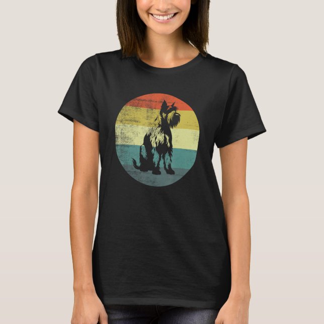 Camiseta Giant Schnauzer Dog Retro Style (Frente)