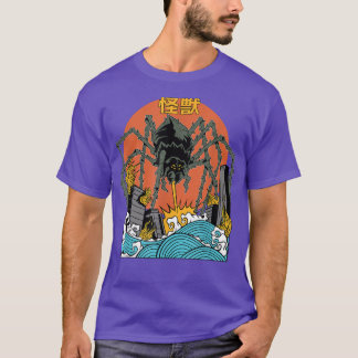 Camiseta Giant Spider Sunset Japonês