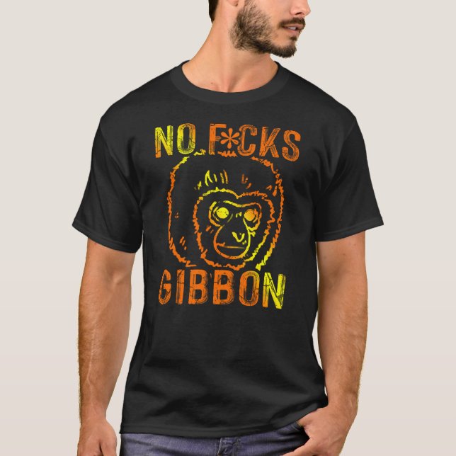 Camiseta Gibbon Ape Monkey Funny (Frente)