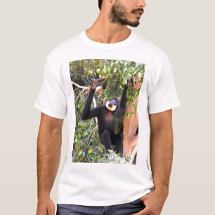 Camiseta Gibbon cheeked lustre do homem