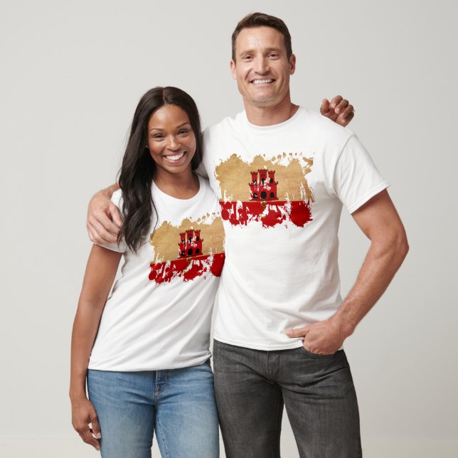 Camiseta Gibraltar Flag (Unissex)