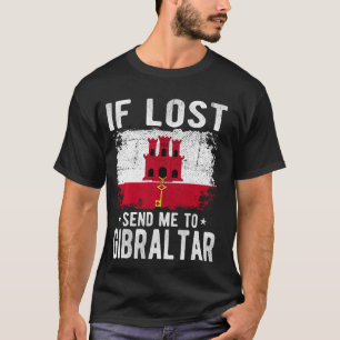 Camiseta Gibraltar Flag Souvenir - Se perdido envie-me para