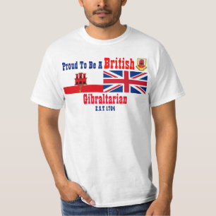 Camiseta Gibraltar Orgulha-Se De Ser Um Gibraltar Britânic