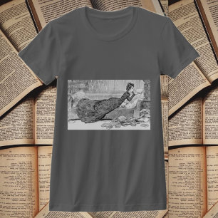Camiseta Gibson Girl lendo um livro