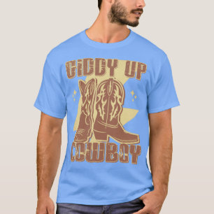 Camiseta Giddy Up Cowboy Boots País Ocidental
