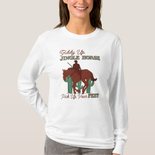 Camiseta Giddy Up Jingle Horse Pegar Seus Pés, Cowboy