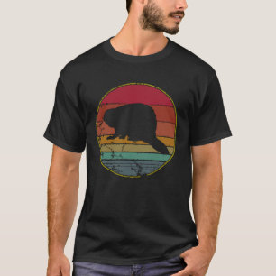Camiseta Gif de caminhada ao ar livre na natureza do castor