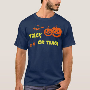 Camiseta Gif De Ensino Ou Dia de as Bruxas engraçado De Ens