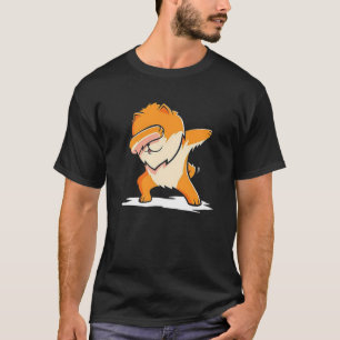 Camiseta GIF de toque ligeiro engraçado da dança da solha