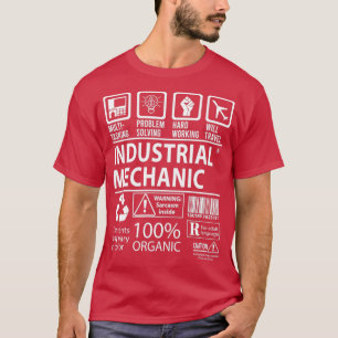 Camiseta Gif de trabalho certificado com multitarefa mecâni