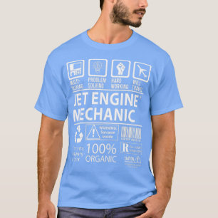 Camiseta Gif de Trabalho Certificado de Multitarefa Mecânic
