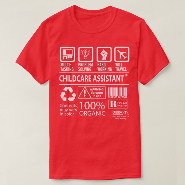 Camiseta Gif de Trabalho Certificado Multitarefa do Assiste (Frente do Design)