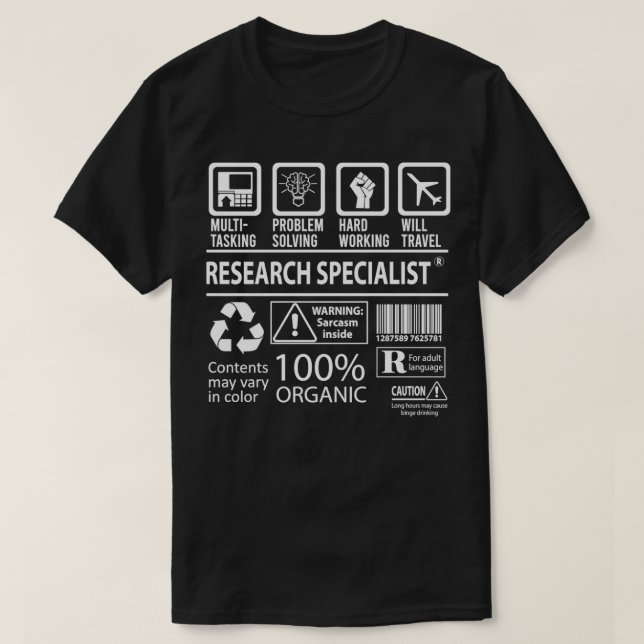 Camiseta Gif de Trabalho Certificado Multitarefa Especialis (Frente do Design)