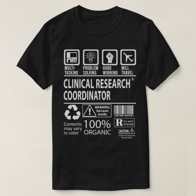 Camiseta Gif de Trabalho Multitarefa do Coordenador de Pesq (Frente do Design)