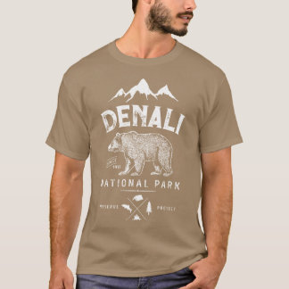 Camiseta Gif de Urso Vintage do Parque Nacional e Reserva D