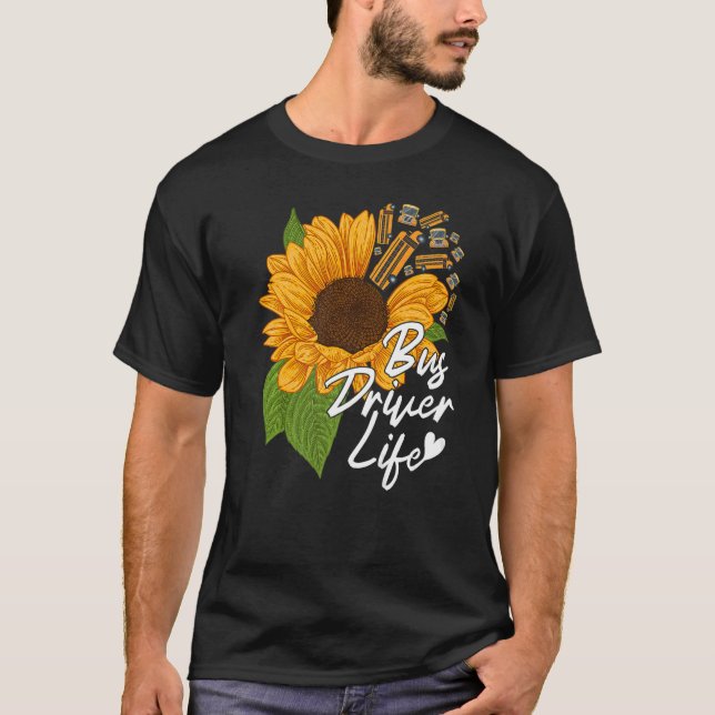 Camiseta Gif de Vida do Driver de Apreciação do Barramento  (Frente)