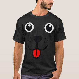 Camiseta Gif do Emoticon Feliz do Cachorro do Animal de Est
