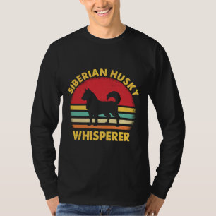 Camiseta Gif do Papai Husky Siberiano Domador de Pai Melho