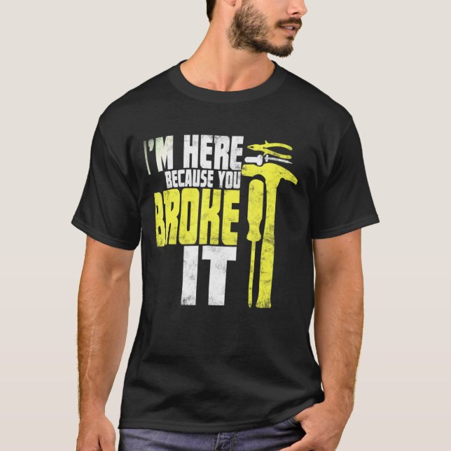 Camiseta Gif Handyman Plumber Gift. (Frente)