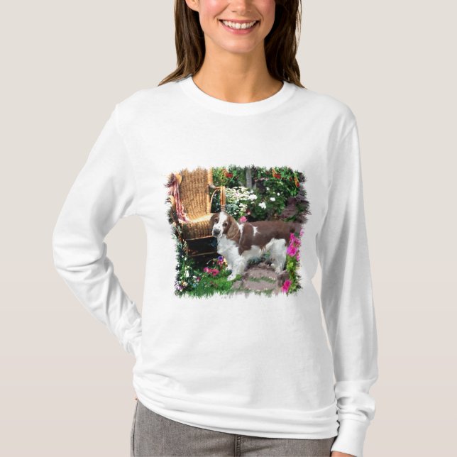 Camiseta Gifes de Arte do Welsh Springer Spaniel (Frente)