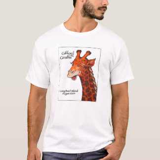 Camiseta Gifford o girafa com fundo branco