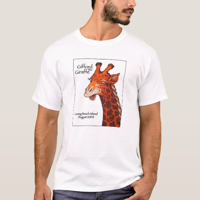 Camiseta Gifford o girafa com fundo branco (Frente)