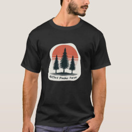 Camiseta Gifford Pinchot Forest with Red Sunset