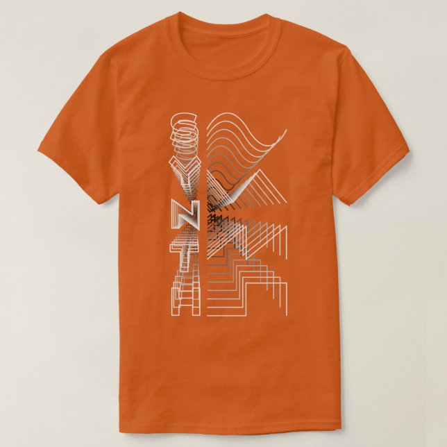 Camiseta Gift 4 modular do Design de áudio analógico de for (Frente do Design)