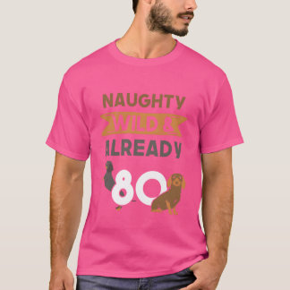 Camiseta Gift 80 years birthday women Dachshund funny
