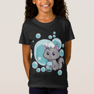 Camiseta Gift de Chá de Bolha de Gato | Boba Tea Cats Desig