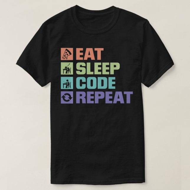 Camiseta Gift De Codificação De Programador Engraçado Para  (Frente do Design)