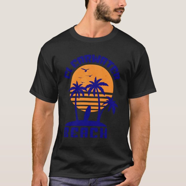 Camiseta Gift de Souvenir da Flórida da praia Clearwater (Frente)