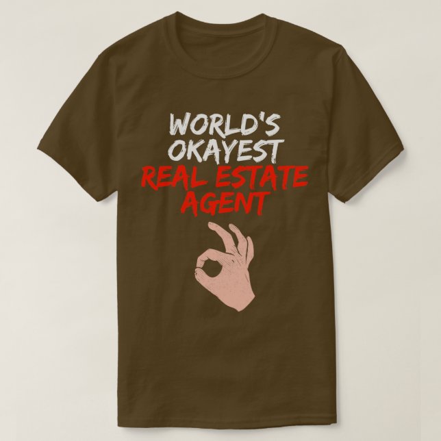 Camiseta Gift do Agente Imobiliário Funny (Frente do Design)