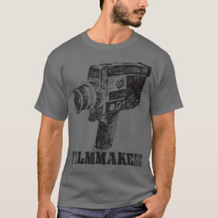 Camiseta Gift do cineasta da câmera clássica retrô
