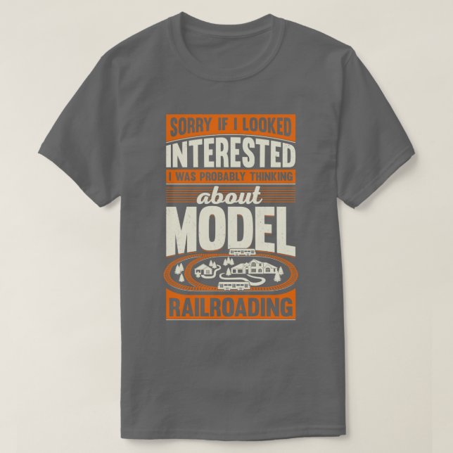 Camiseta Gift do Coletor de Comboios Ferroviários Funny Mod (Frente do Design)