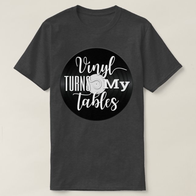 Camiseta Gift do coletor de vinilo de registro (Frente do Design)