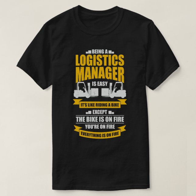 Camiseta Gift do Gestor de Armazém de Logística Funny (Frente do Design)