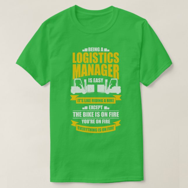 Camiseta Gift do Gestor de Armazém de Logística Funny (Frente do Design)