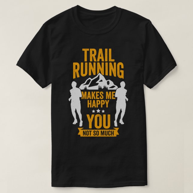 Camiseta Gift do Runner Runner de Trilha Funny (Frente do Design)
