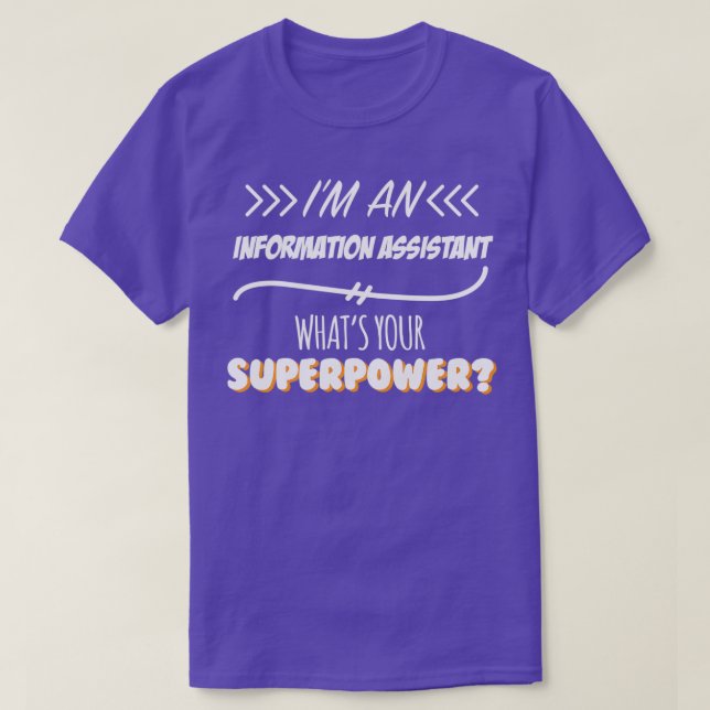 Camiseta Gift do Slogan de Superpotência Funny do Assistent (Frente do Design)