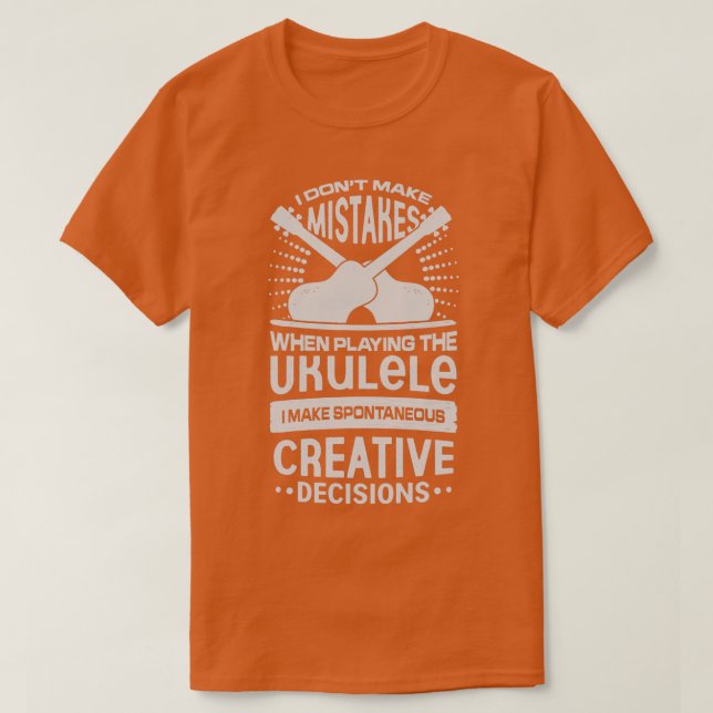 Camiseta Gift Engraçado do Jogador Ukulele (Frente do Design)