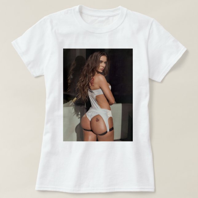 Camiseta Gift Engraçado Lana Rhoades Homens de Amor Bonitos (Frente do Design)