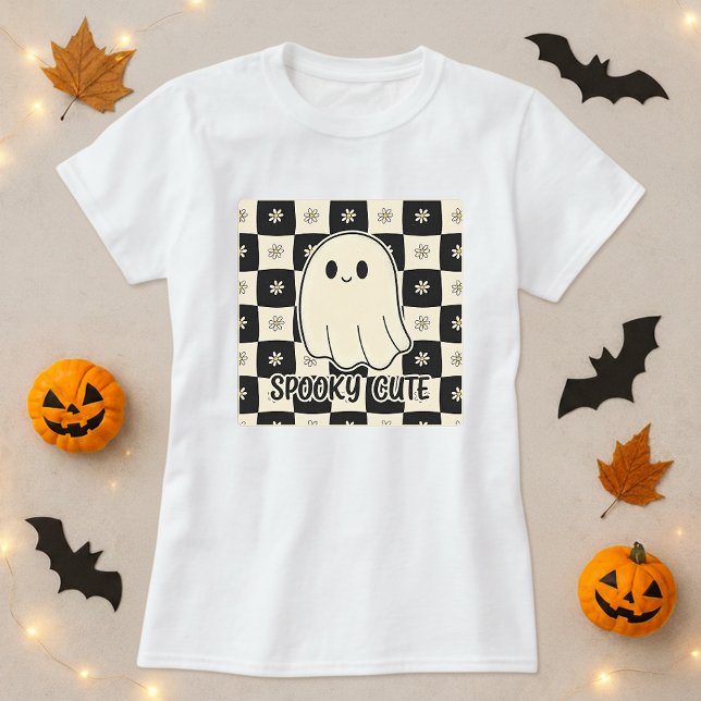 Camiseta Gift Fantasma Cute Spooky (Criador carregado)